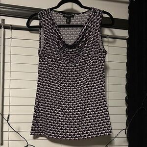 WH/BM Geometric Black and White Tank Top